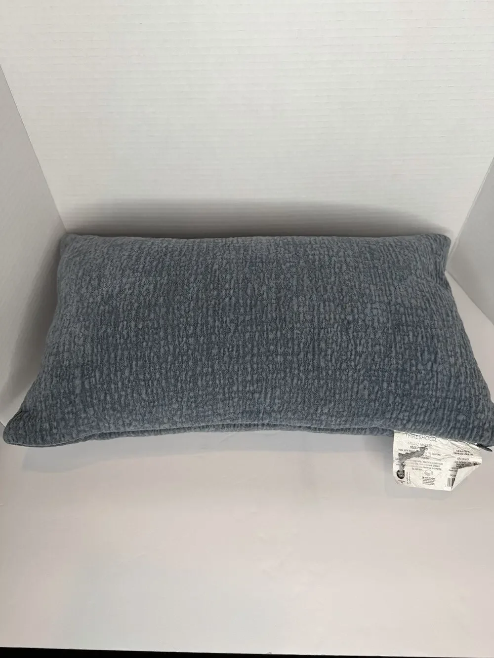 Lumbar Textured Velvet Medium Blue Threshold Designed With Studio McGee,